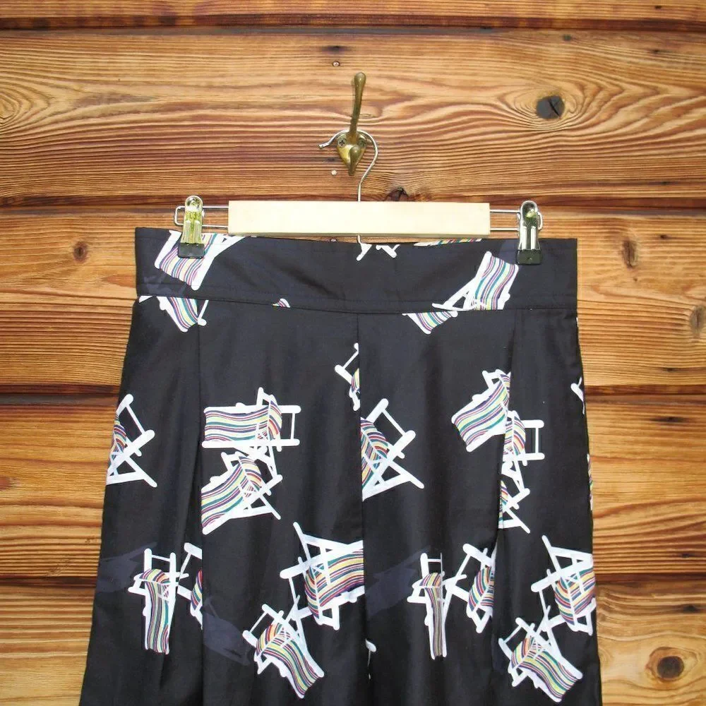 NWT Vintage Jeanne Marc Black High Waist Shorts